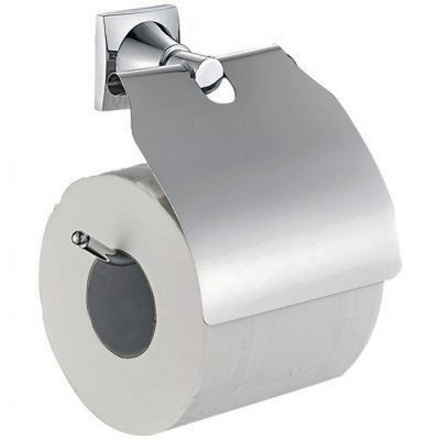 Держатель туалетной бумаги с крышкой Haiba, хром, HB8503