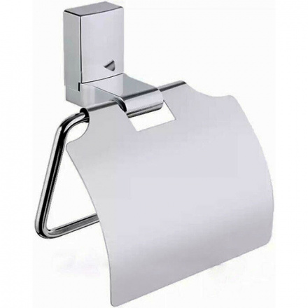 Держатель туалетной бумаги с крышкой Haiba, хром/белый, HB8803